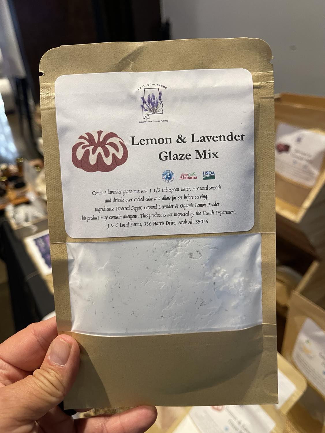 Lemon & Lavender Cake Glaze