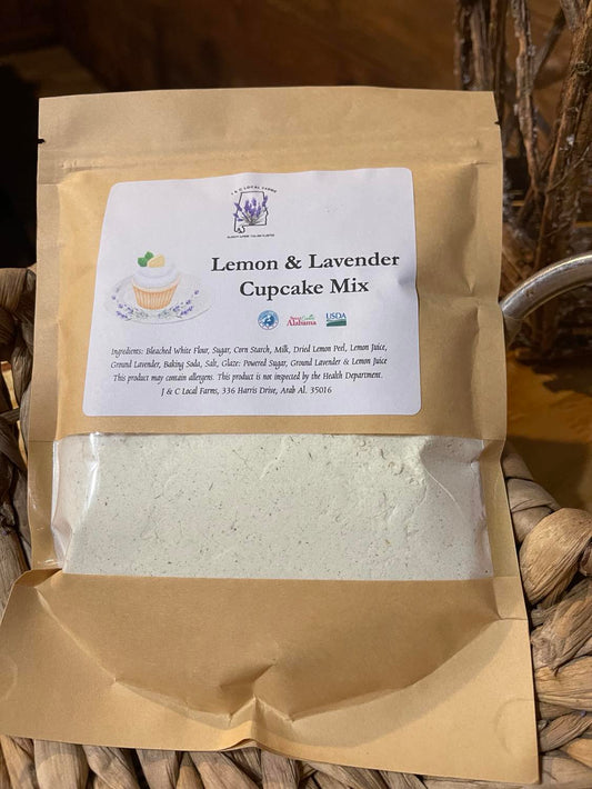 Lemon & Lavender Cupcake Mix with Glaze