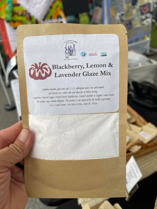 Blackberry Lavender Lemon Cake Glaze