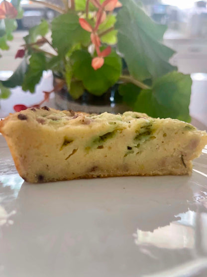 Lavender White Cornbread Mix with Jalapenos and Green Hot Sauce